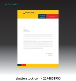 vector letterhead design for any best kind of use