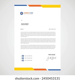 Vector Letterhead template in Abstract style design