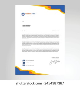 Vector Letterhead template in Abstract style design