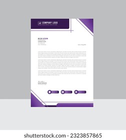 vector letterhead template design for business 