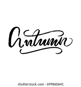 Vector Lettering "Autumn"