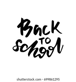 Vector Lettering "Back to School"