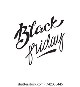 Vector lettering "Black Friday"