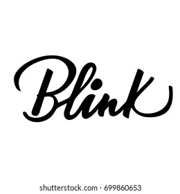 Vector Lettering "Blink".