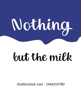 
Vector lettering for dairy products.