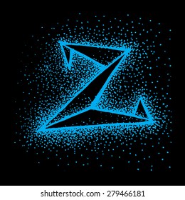 Vector lettering design with handmade letters