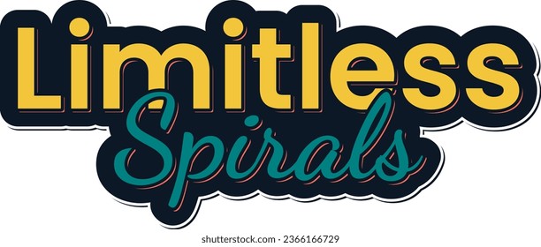 Un diseño de letras vectoriales inspirado en la belleza de las espirales de Fibonacci.