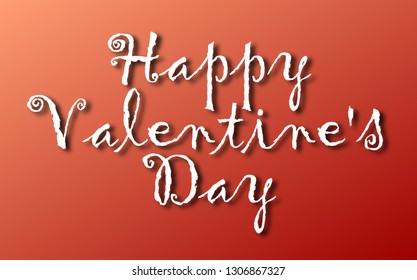 Vector lettering design for Valentines Day greeting card - Vector eps 10