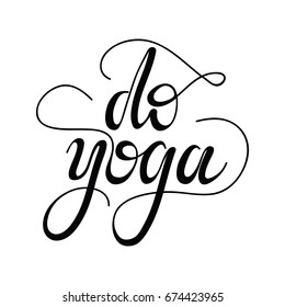 Vector Lettering "Do Yoga"