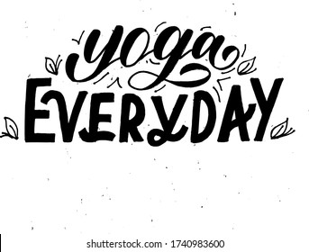 
Vector lettering Expression for yoga every day