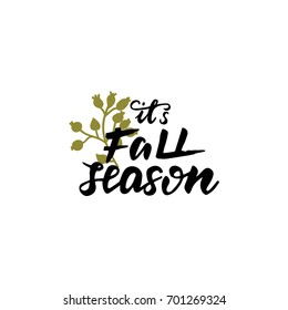 Vector Lettering "Fall Season"