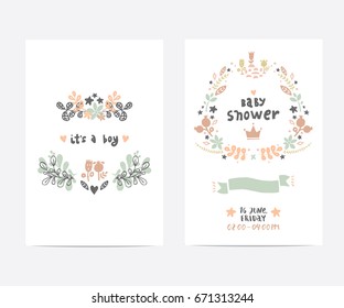 Vector lettering with flower and branches. Cute postcard with beauty illustration for prints, posters, web, phone case, scrapbook. Hello august