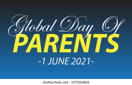 vector lettering of global day of parent