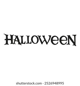 Vector lettering for Halloween. text in flat style. grunge font template for holiday design