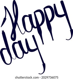 vector lettering hand written phrase