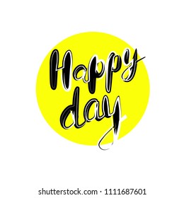 Vector lettering happy day