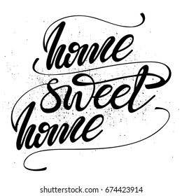 Vector Lettering "Home, Sweet Home"