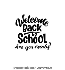 Vector lettering illustration of Back to school. September 1, the day of knowledge. Template for postcard, invitation, poster, banner template.