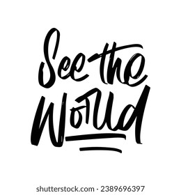 vector lettering. Inspirational typography. Motivational quote. Calligraphy postcard