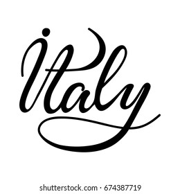 Vector lettering "Italy".