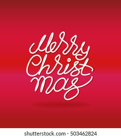 vector. lettering. merry christmas