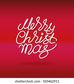 vector. lettering. merry christmas
