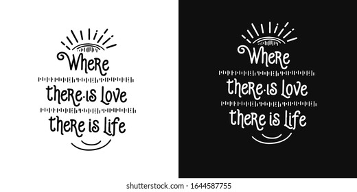 letras vectoriales de frase motivacional.Dos opciones de fondo - blanco y negro.