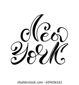 Vector Lettering "New York".