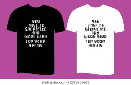 vector lettering quote typographic t-shirt design