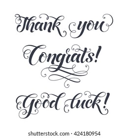 Thank You And Good Luck Stock Illustrations Images Vectors Shutterstock