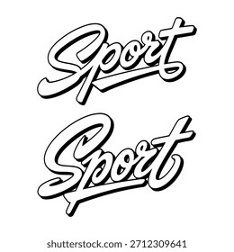Vector lettering of the lettering 