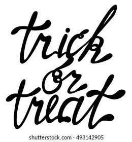 Vector lettering trick or treat