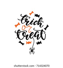 Vector Lettering "Trick or treat".