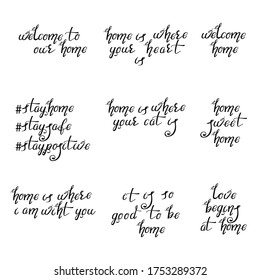 Vector Lettering Typography Poster. Calligraphic Quotes for Posters, Home decorations, Cards. Motivational Hand Written Sign.