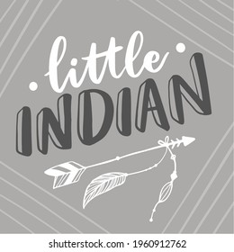 Vector Lettering Typography Quote Poster Inspiration Motivation Lettering Quote Illustration Little Indian Bohemian Quotes