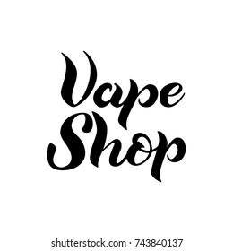 Vector  lettering "Vape Shop".