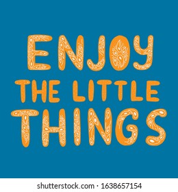 Vector lettering word with blue background.