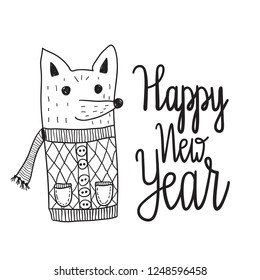 Vector   Letterings.   Happy new year.