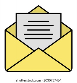Vector Letters Filled Outline Icon Design
