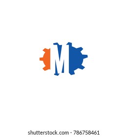 vector letters logo m