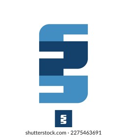 Vector Letters SPS as a Wave, Logo.