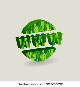 Vector of letters www symbol or icon