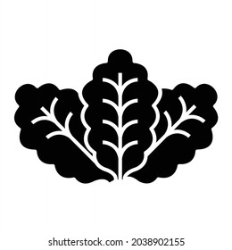  Vector Lettuce Glyph Icon Design
