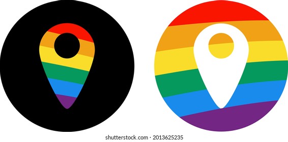 Vector of the LGBT communication icons