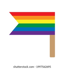 Vektorgrafik-Flagge mit Griff