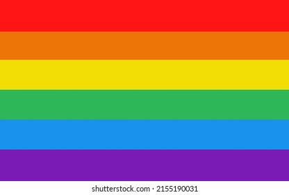 Vector LGBT flag. Rainbow flag. LGBTQ pride.