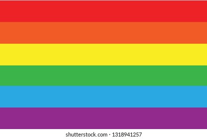 Vector lgbt rainbow flag