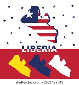 Vector Liberia Happy Independence Day - national unification day