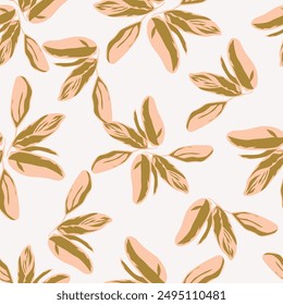 Vector Liberty pattern. Elegant floral pattern in small flowers. Vintage pink print. Seamless texture