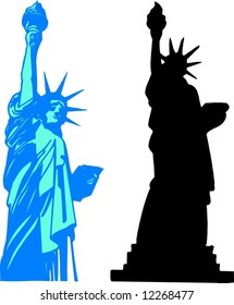 Vector Liberty statue